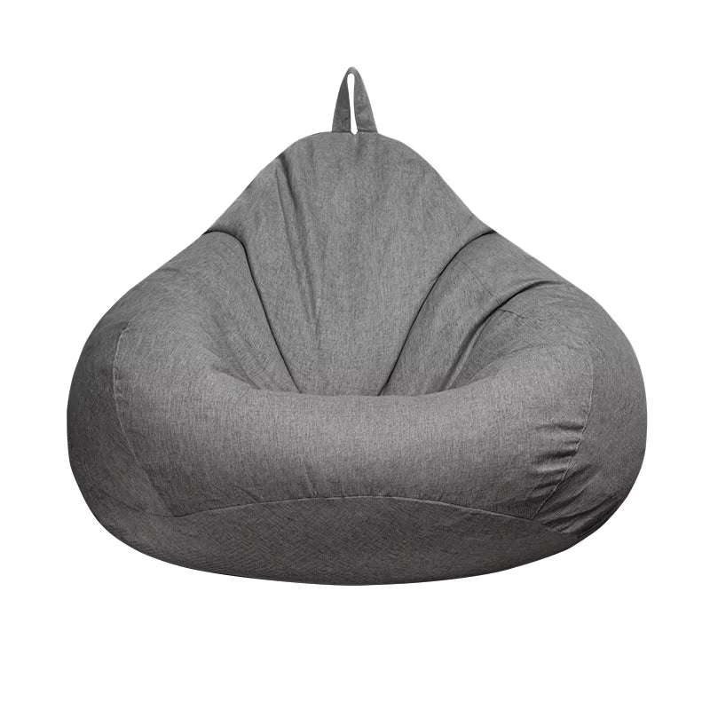 Lazy Sofas Cover Chairs without Filler Adults Bean Bag Chair Couch Living Room Bedroom Home Tatami Lounger Seat
