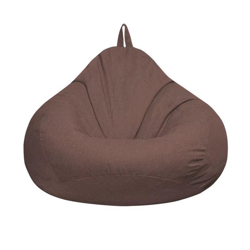 Lazy Sofas Cover Chairs without Filler Adults Bean Bag Chair Couch Living Room Bedroom Home Tatami Lounger Seat