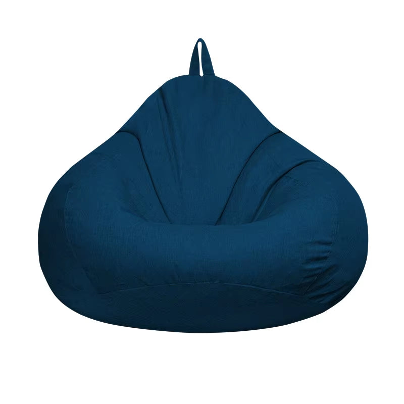 Lazy Sofas Cover Chairs without Filler Adults Bean Bag Chair Couch Living Room Bedroom Home Tatami Lounger Seat
