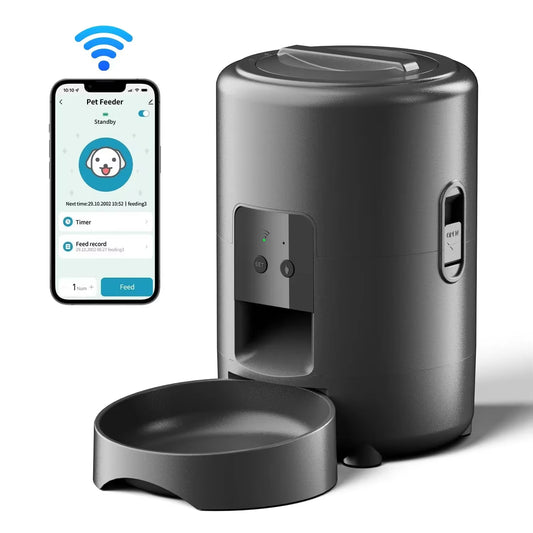 2L Automatic Smart WIFI Cat Feeder Pet Food Dispenser for Dry Food Cat Dog Dog Food Dispenser Pet Food Pitcher