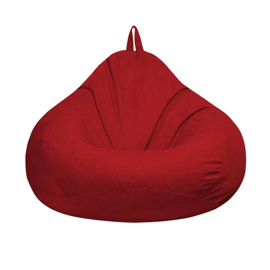 Lazy Sofas Cover Chairs without Filler Adults Bean Bag Chair Couch Living Room Bedroom Home Tatami Lounger Seat